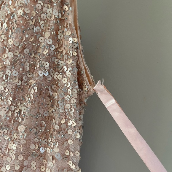 Mac Duggal Sequin High Slit Gown - Picture 6 of 16